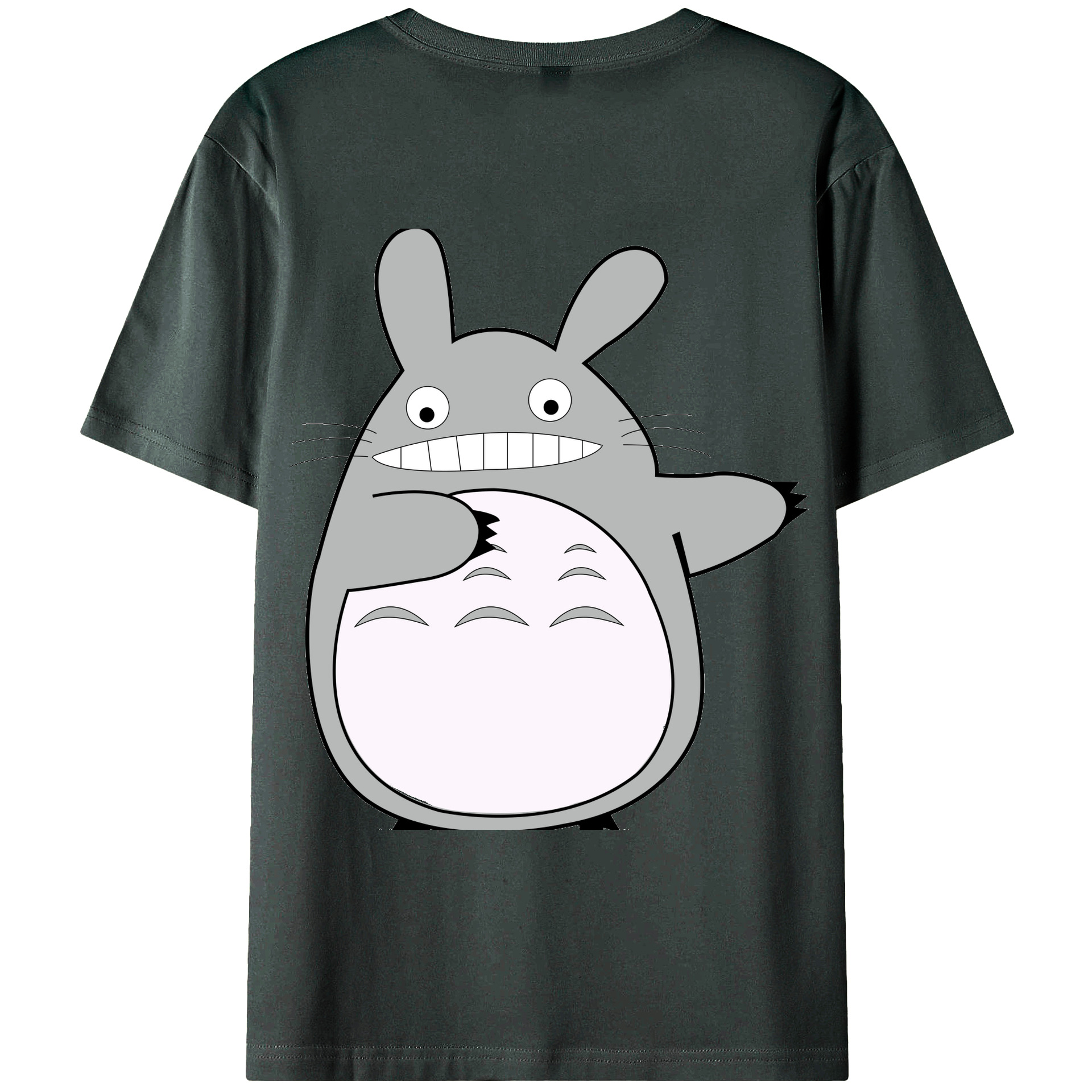 （画像用） となりのトトロ 草壁メイ 草壁サツキ My Neighbor Totoro Satsuki Kusakabe Mei Kusakabe 綿100％ メンズ半袖Tシャツ（バックプリント） 通気性